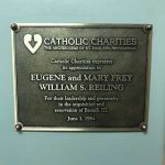 Plaque honoring the Frey family at Opportunity Center