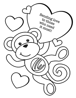 Monkey Sending love